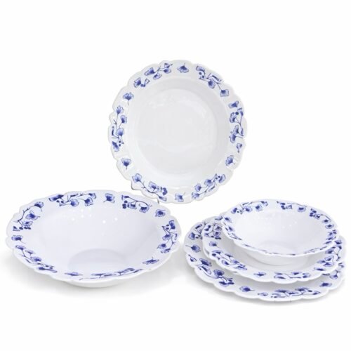 MBB SERVICE A TABLE OPAL 25PCS BLEU