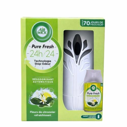 AIR WICK FRESH MATIC + RECHARGE FLEURS DE CITRONNIER