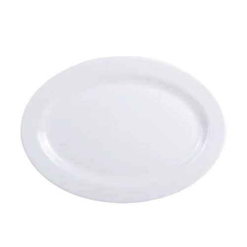 GM ASSIETTE OVALE EN CERAMIQUE 23X17.5CM 2025-754