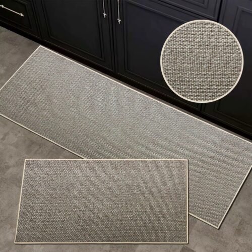 BND TAPIS DE CUISINE 2PCS 40X60/40X120CM 35494-21 GRIS/BEIGE