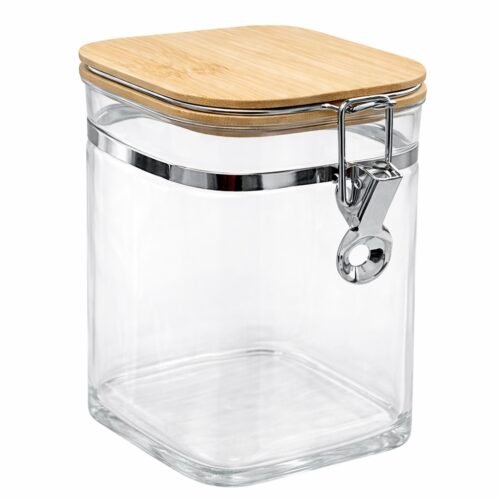 OLALA BOCAL CARRE COUVERT BAMBOU 10X10X16CM 1205-7