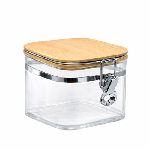 OLALA BOCAL CARRE COUVERT BAMBOU 10X10X11CM 1205-6