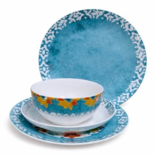 MAHBOUBA SERVICE A TABLE EN CERAMIQUE 24PCS VERT