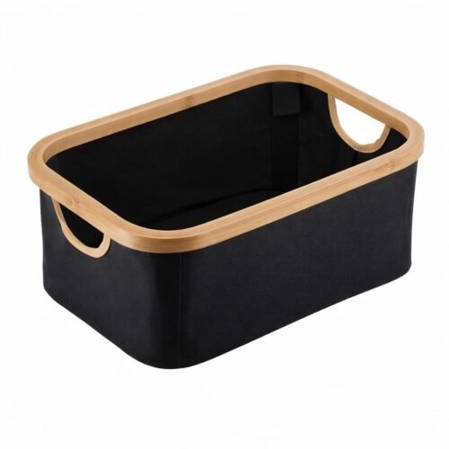 PANIER DE RANGEMENT RECTANG 38X26X16CM NOIR 8723-103