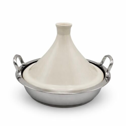 MS TADJINE EN INOX/CERAMIQUE 24CM BEIGE