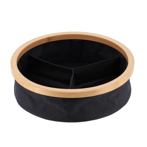 PANIER DE RANGEMENT ROND X3 30X9CM NOIR 8726-103