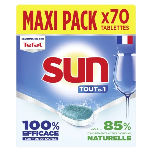 SUN TOUT EN 1 TAB LAVE VAISSELLE X70