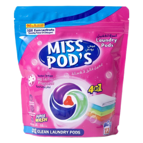 MISS PODS LESSIVE 4EN1 X12 DACHER PERFUME