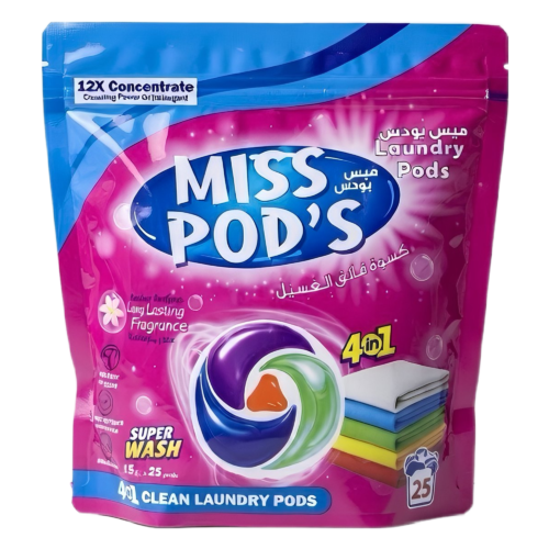 MISS PODS LESSIVE 4EN1 X25 DACHER PERFUME