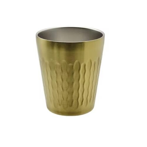 GOBLET DORE EN INOX DOUBLE PAROI 9.5X8CM 1665-2