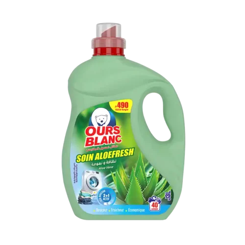 OURS BLANC LESSIVE LIQUIDE 3L ALOE VERA
