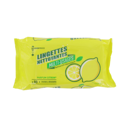 LP LINGETTES MULTI-USAGES 80 PCS CITRON