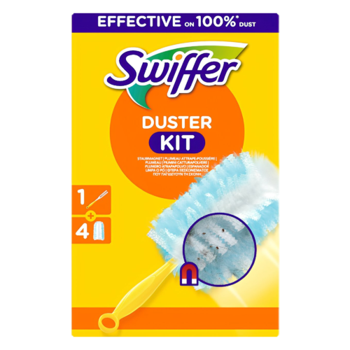 SWIFFER KIT PLUMEAU + 4 RECHARGES