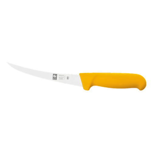 ICEL COUTEAU A DESOSSER 13CM COURBE JAUNE 362737