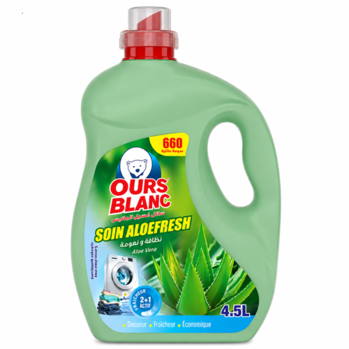 OURS BLANC LESSIVE LIQUIDE 4.5L ALOEVERA
