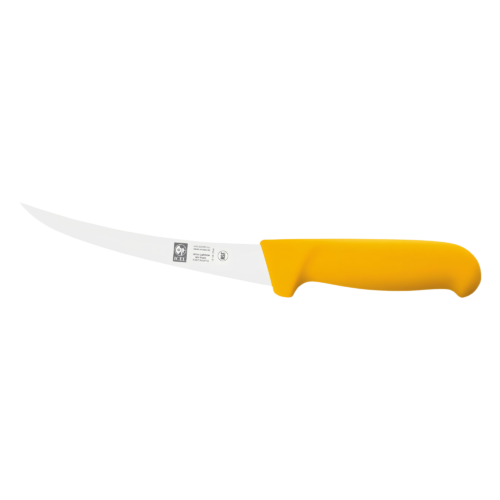 ICEL COUTEAU A DESOSSER 16CM COURBE JAUNE 362881