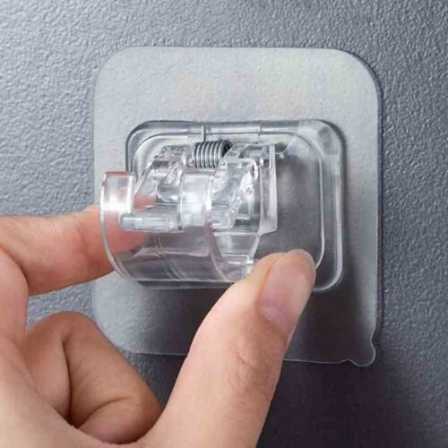 PORTE TRINGLE ADHESIF TRANSPARENT X1