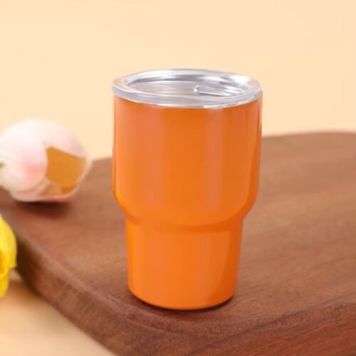 MINI GOBLET EN INOX AVEC COUVERCLE ORANGE