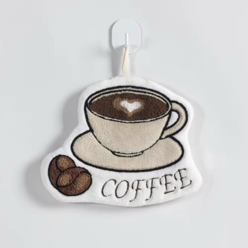 MANIQUE DE CUISINE MICROFIBRE TASSE A CAFE + 2 GRAINS