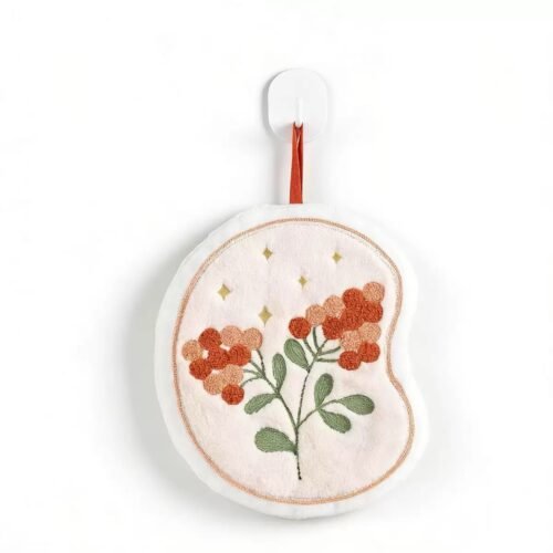 MANIQUE DE CUISINE MICROFIBRE FLEURS ROUGES