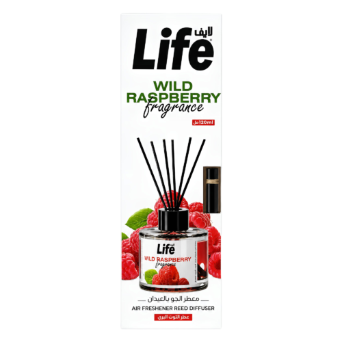 LIFE DIFFUSEUR A BATONNETS 120ML WILD RASPBERRY