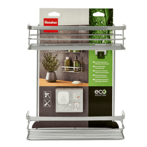 METALTEX ORIGIN ETAGERE SDB 2 NIV 403415 26X10X30CM