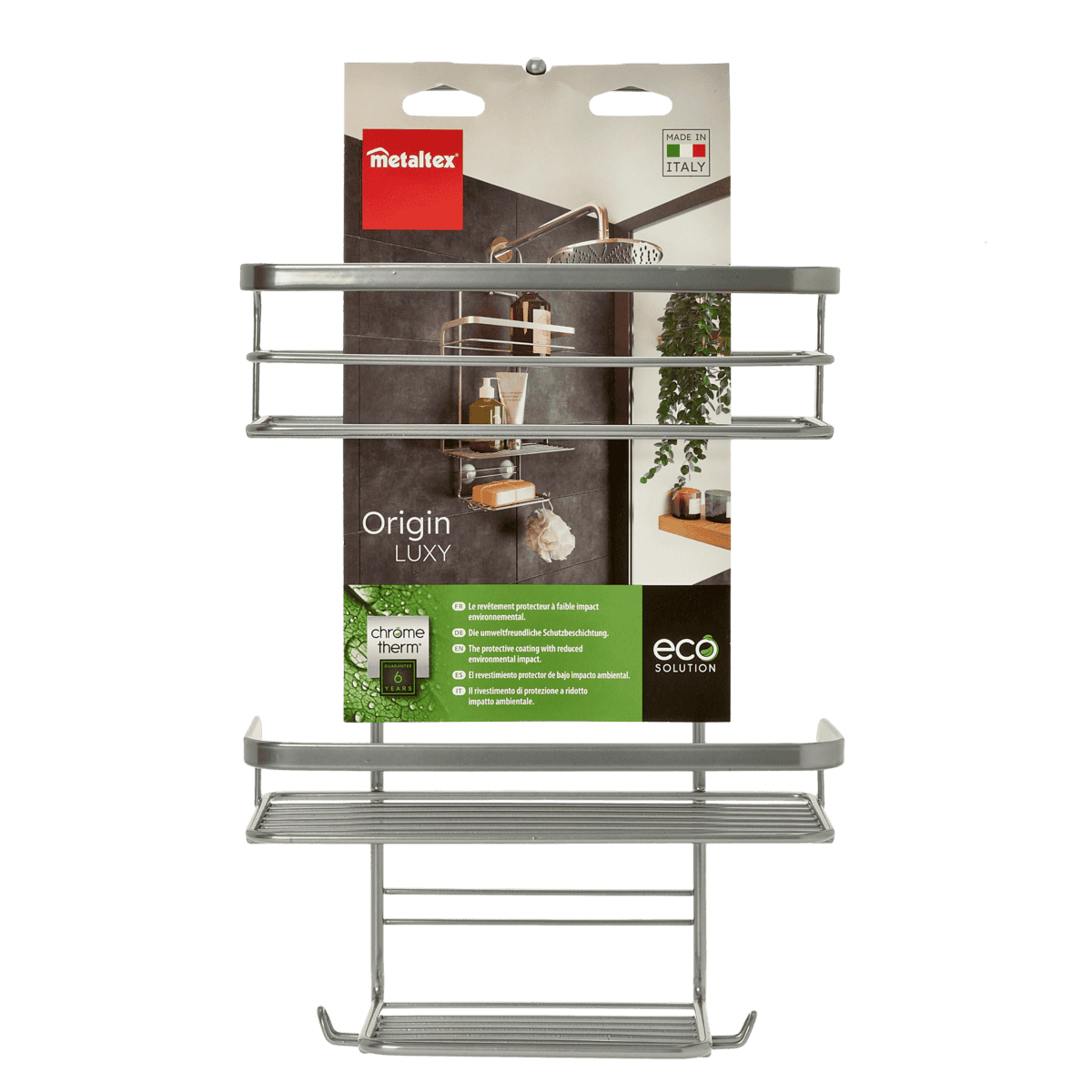 METALTEX ORIGIN ETAGERE SDB 2 NIV 23X12X47CM 403420