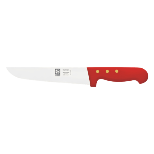 ICEL COUTEAU DE BOUCHER 24CM ROUGE 406431