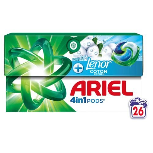 ARIEL PODS LESSIVE X26 LENOR COTON