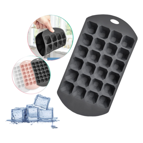 UNO PLASTICO BAC A GLACONS EN SILICONE X24