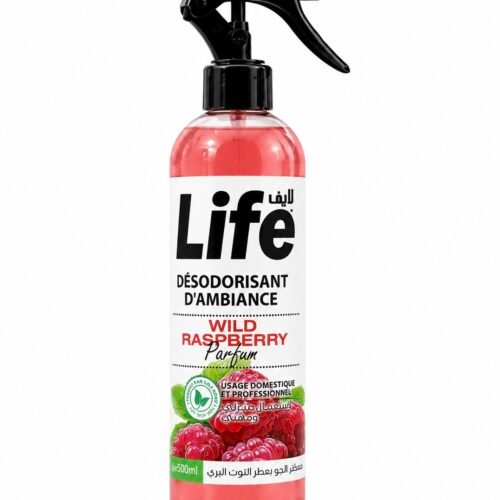 LIFE DESODORISANT 500ML WILD RASPBERRY