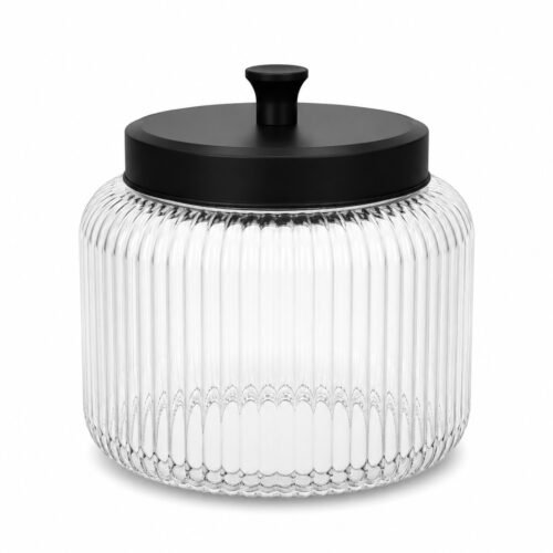 MAHBOUBA BOCAL RAYE 16X15CM 1.9L NOIR 210974