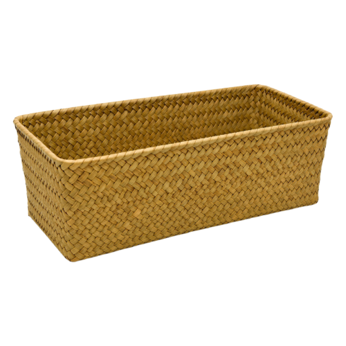 CORBEILLE EN OSIER RECTANGULAIRE 30X16X10CM