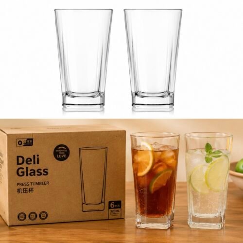 DELI GLASS VERRE LONG 27CL X6 CB002