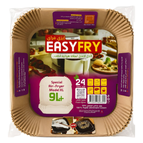 EASY FRY PAPIER CUISSON AIR FRYER CARRE 9L+ X24