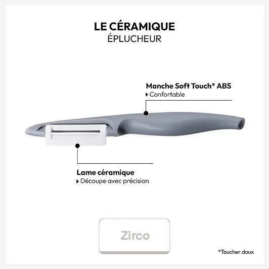 5FIVE ZIRCO EPLUCHEUR EN CERAMIQUE 146634 – Image 2