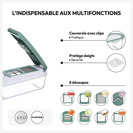 5FIVE MANDOLINE MULTI DECOUPE 10PCS 128790 – Image 2
