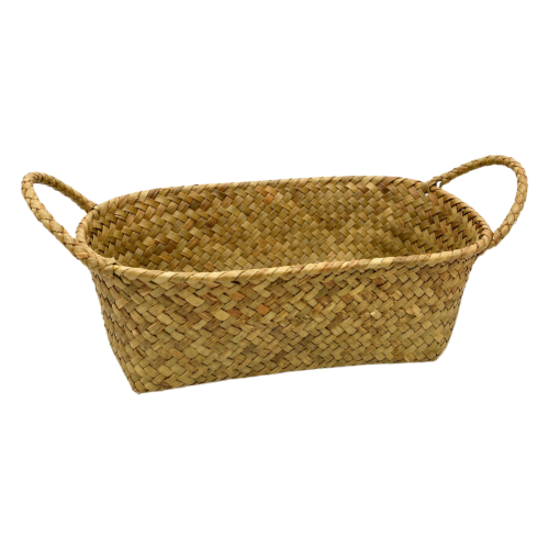 CORBEILLE EN OSIER OVALE 30X20X12CM