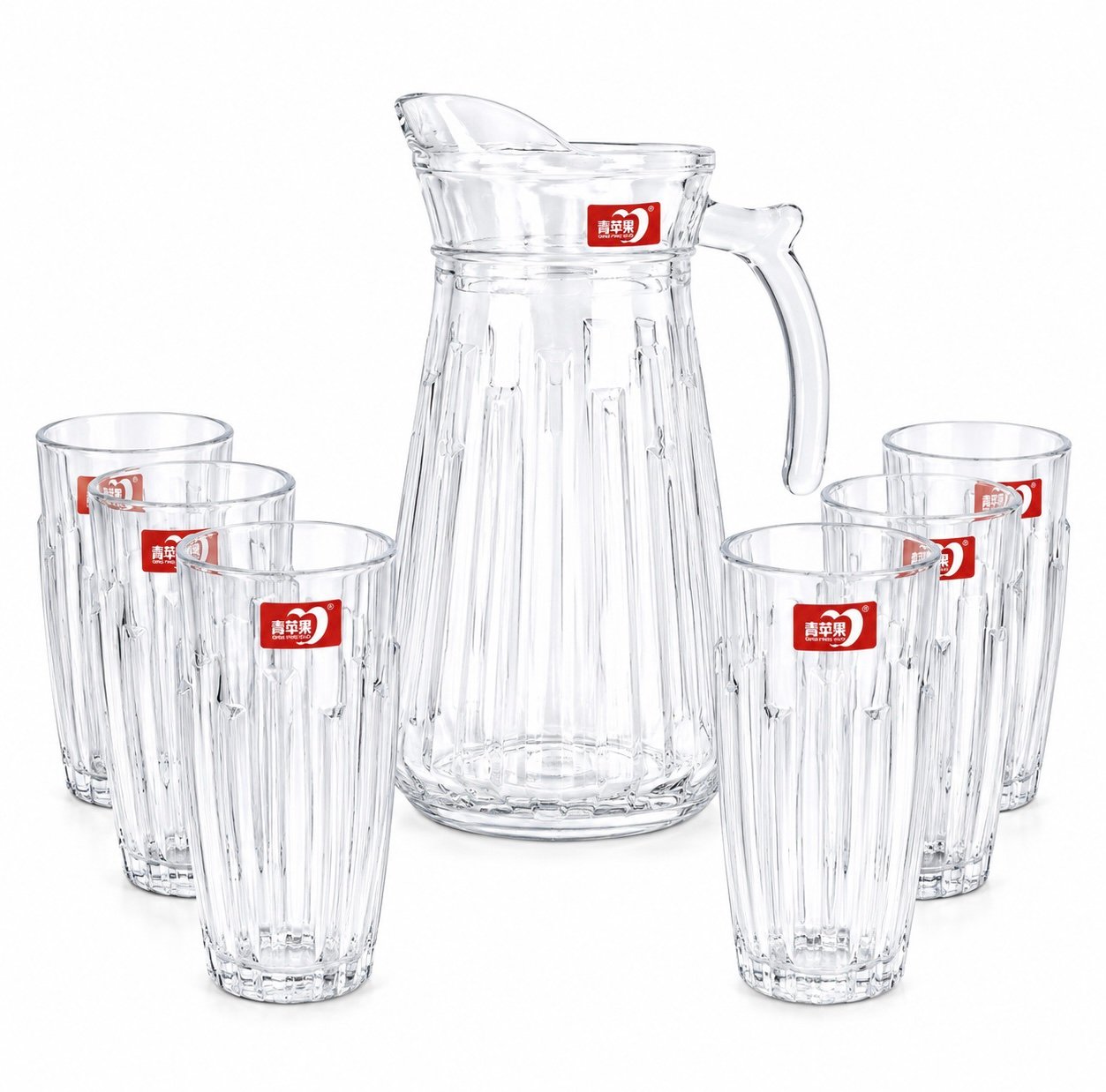 DELI GLASS SERVICE A EAU 7PCS YZH-43C/7