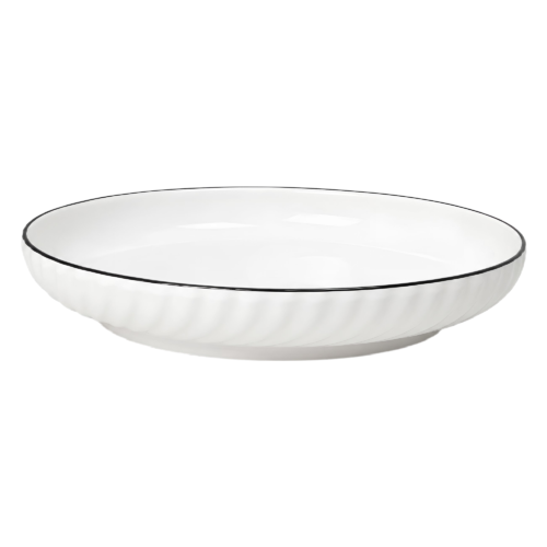 GRANDE ASSIETTE CREUSE CERAMIQUE WAVE 25CM 1671-1