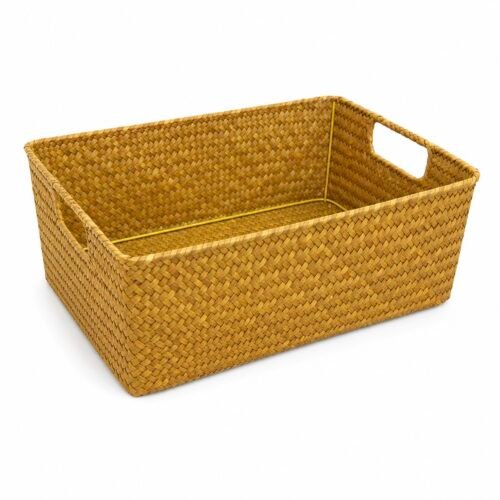 PANIER EN OSIER RECTANGULAIRE 33.5X23X10CM