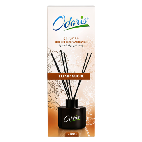 ODORIS DIFFUSEUR A BATONNETS 100ML ELIXIR SUCRE