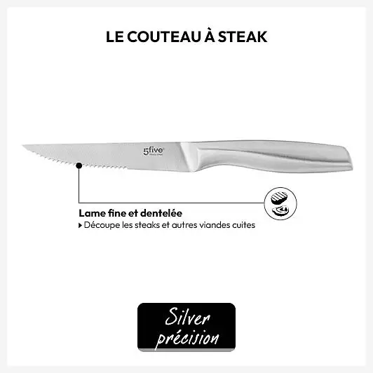 5FIVE PRECISION COUTEAU A STEAK 11.5CM 146600 – Image 3