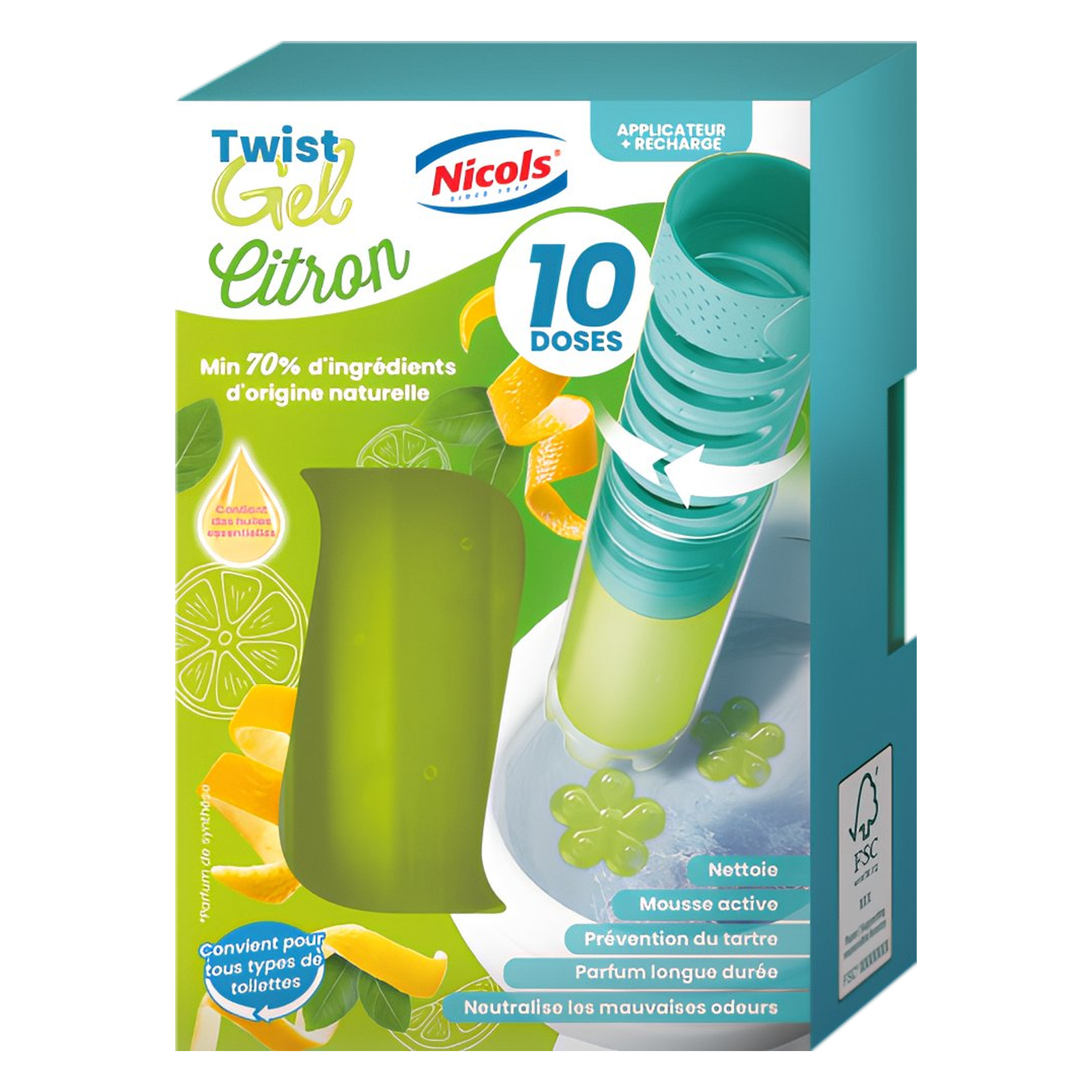 NICOLS FRESH DISQUE X10 CITRON