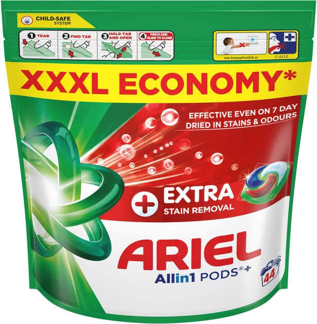 ARIEL PODS LESSIVE X44 EXTRA DETACHANT