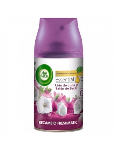 AIR WICK RECHARGE FRESH MATIC 250ML SMOOTH SATIN ET MOON LILY