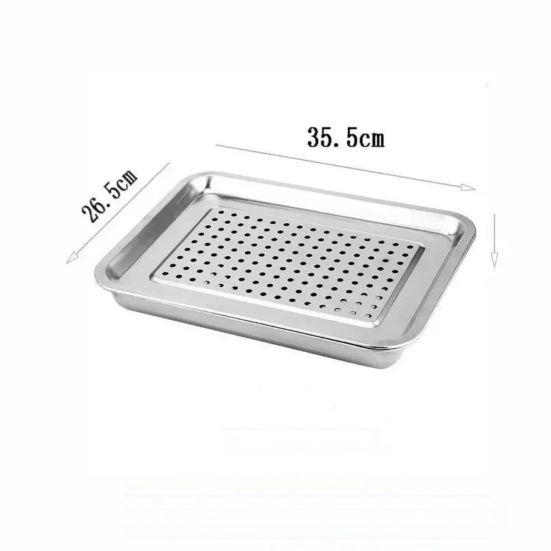 EGOUTTOIR GASTRO EN INOX RECTANG 35X26CM 12482-3 – Image 2