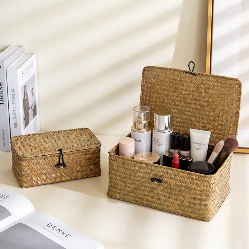 COFFRET EN OSIER MM 26X16X10CM – Image 3