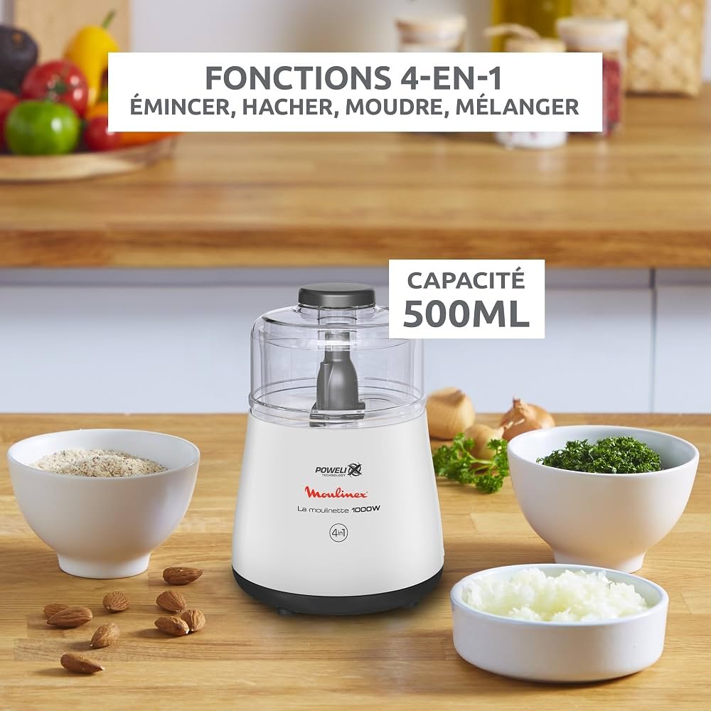MOULINEX LA MOULINETTE HACHOIR 4EN1 DPA110/35J – Image 3