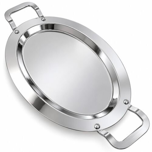 MBB PLATEAU EN INOX OVALE 46X32.5CM 006540